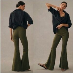 New Maeve Anthropologie Holly Flare Stretch Pants 6